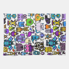 アルファベットの本のタオル キッチンタオル