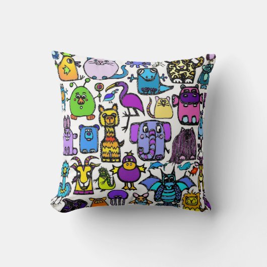 アルファベットの本の枕 クッション (正面)