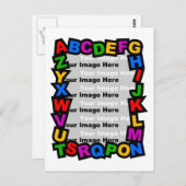 アルファベットの枠 ポストカード (正面/裏面)