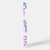 アルファベットの紙吹雪 iPhoneケース「P」 iPhoneケース (左側面)
