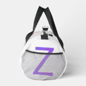 アルファベットの紙吹雪「Z」 ダッフルバッグ (右)