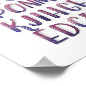 アルファベットの逆 ポスター (角)