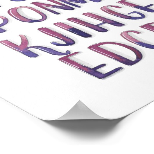 アルファベットの逆 ポスター (角)