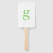 アルファベットの飾り「G」 ハンドファン (裏面)