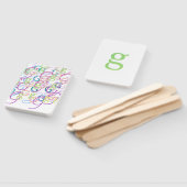 アルファベットの飾り「G」 ハンドファン (組立なし)