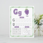 アルファベットのＧの綴りを学ぼう　家庭教師　ホームスクーリング (スタンド正面)