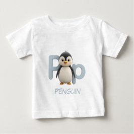 アルファベットのＰ ペンギン 教育 キッズ Tシャツ | アッパー