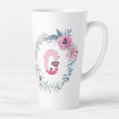 アルファベットの「G」 カフェラテマグ (右)