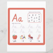 アルファベットの「A」の綴りを学ぶ 教師 ホームスクーリング (正面)