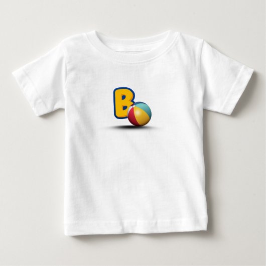 アルファベットのB ベビーTシャツ (正面)