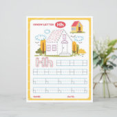 アルファベットのHを学ぼう！ ホームスクーリング 家庭学習用 先生向けレッスン (スタンド正面)