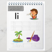 アルファベットのIを覚える　教師　ホームスクーリング (正面)