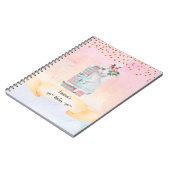 アルファベットのL ラブリーな羊の女の子の日常学習 ノートブック (左側)