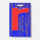 アルファベットのR バッジ (裏面)