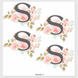 アルファベットのS シール