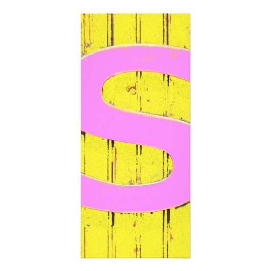 アルファベットのS ラックカード (正面)