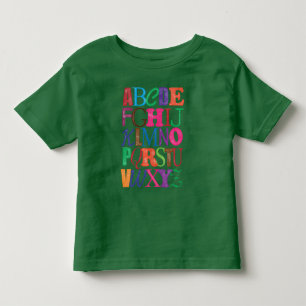 アルファベットのTシャツ トドラーTシャツ
