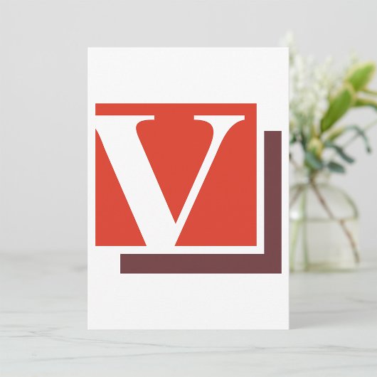 アルファベットのV 招待状