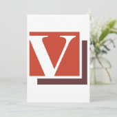 アルファベットのV 招待状 (スタンド正面)