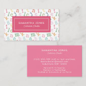 アルファベットよくはしゃぐ代替先生名刺 名刺 (正面/裏面)