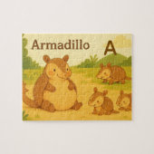 「アルファベットアニマルズ　AはArmadillo！」 ジグソーパズル (横)