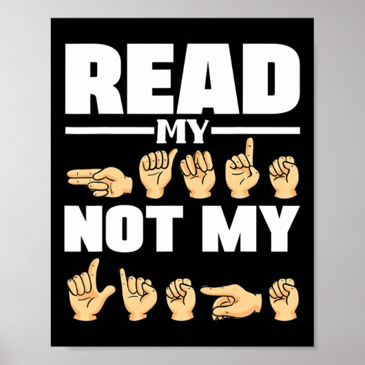 アルファベットアメリカンシンランゲージAsl先生引用文 ポスター (正面)