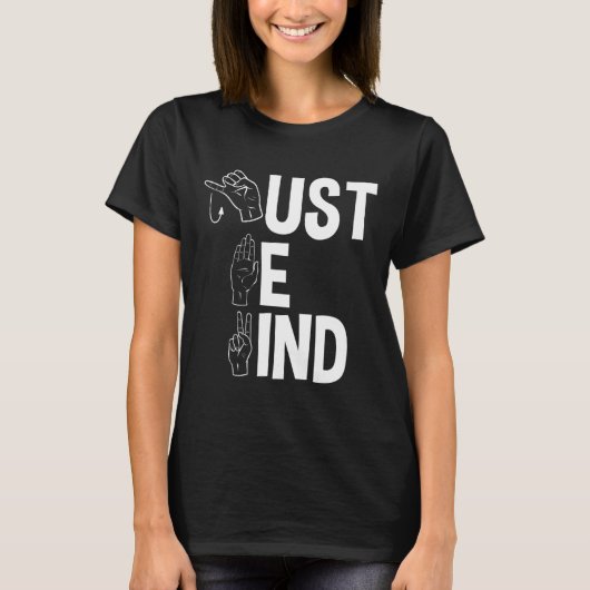 アルファベットアメリカンシンランゲージAsl先生Just B Tシャツ (正面)
