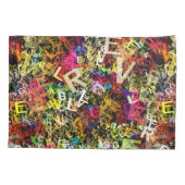 アルファベットアート1 枕カバー (裏面)