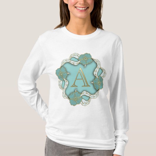 アルファベットイニシャル Tシャツ (正面)