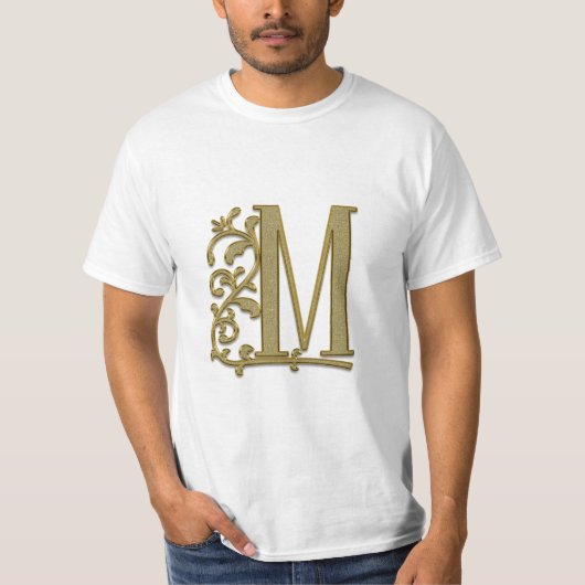 アルファベットイニシャル Tシャツ (正面)