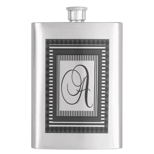 アルファベットイニシャルAモノグラム フラスク (正面)