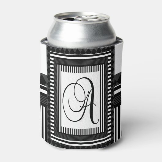 アルファベットイニシャルAモノグラム 缶クーラー (缶正面)