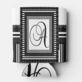 アルファベットイニシャルAモノグラム 缶クーラー (裏面)