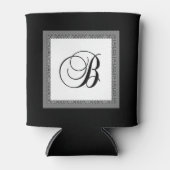 アルファベットイニシャルBモノグラム 缶クーラー (正面)