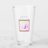 アルファベットイニシャルDモノグラム タンブラーグラス (裏面)