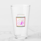 アルファベットイニシャルDモノグラム タンブラーグラス (正面)