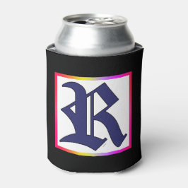 アルファベットイニシャルRモノグラム 缶クーラー