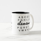 アルファベットエレメノマグ ツートーンマグカップ (正面右)