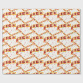 アルファベットカラフルのメロディー ラッピングペーパー (フラット)