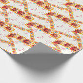 アルファベットカラフルのメロディー ラッピングペーパー (角)