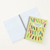 アルファベットカラフルの教育を受けた鉛筆 ノートブック (内部)