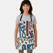 アルファベットカラフルオールオーバープリントエプロン エプロン (インサイチュ)