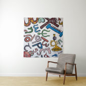 アルファベットカラフルタペストリー タペストリー (インサイチュ(横))