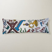 アルファベットカラフル抱き枕 ボディピロー (裏面)