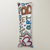 アルファベットカラフル抱き枕 ボディピロー (正面縦)