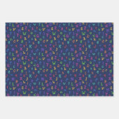 アルファベットカラフル新学期パターン ラッピングペーパーシート (正面3)