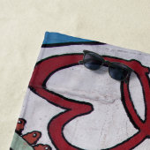 アルファベットカラフル ビーチタオル (インサイチュ)