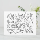 アルファベットカラーリングカード 案内状 (スタンド正面)