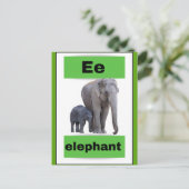 アルファベットカード(実在写真付き)休日はがき シーズンポストカード (スタンド正面)