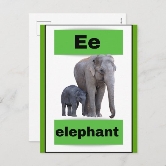 アルファベットカード(実在写真付き)休日はがき シーズンポストカード (正面/裏面)